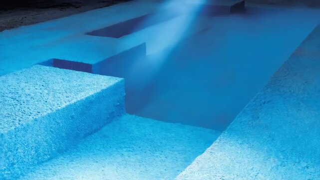Medium shot capturing laser smoothing process on a worn mold emphasizing precision refinement and surface restoration for improved mold performance.