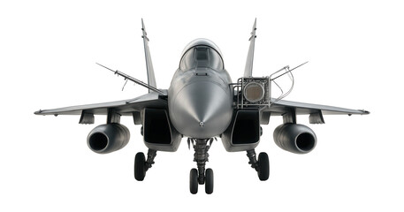 Dual-engine multirole fighter featuring a prominent air superiority radar system.