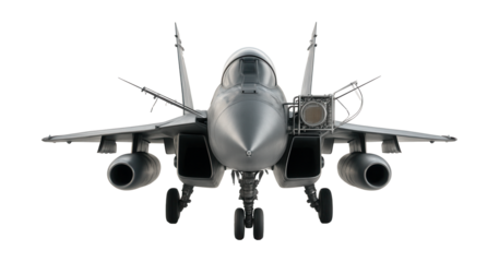 Dual-engine multirole fighter featuring a prominent air superiority radar system.