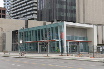 Fototapeta premium Eglinton LRT Station located at 15 Eglinton Av W, Toronto