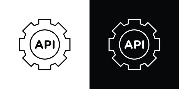 API icons Vector Logo Template Illustration Design
