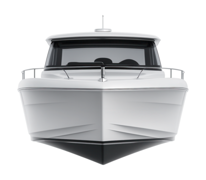 Silent-propulsion electric motor yacht featuring elegant design and smooth lines.