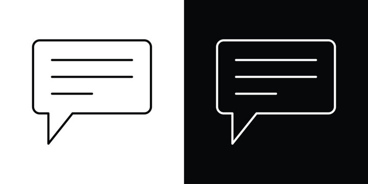 Chat icons Vector Logo Template Illustration Design