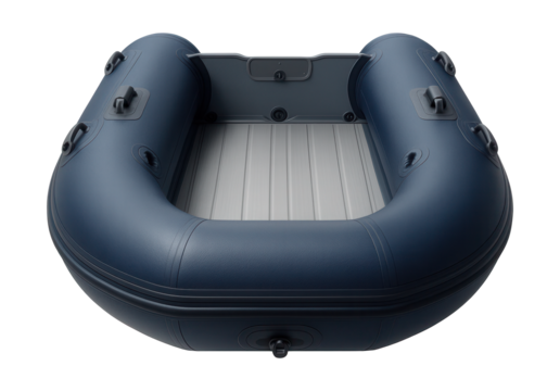 Inflatable boat tender featuring a solid floor and durable grab handles.
