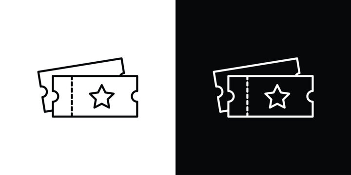 Event ticket icons Vector Logo Template Illustration Design