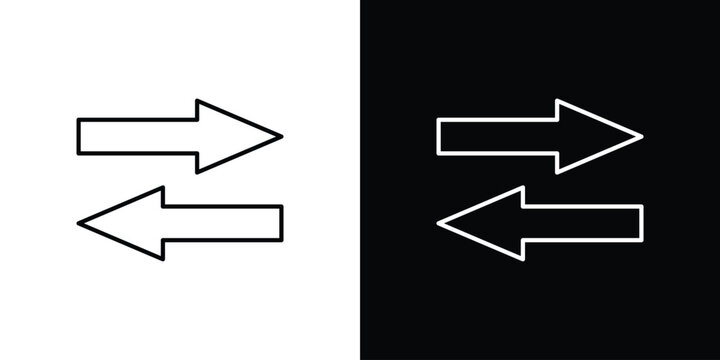 Exchange icons Vector Logo Template Illustration Design