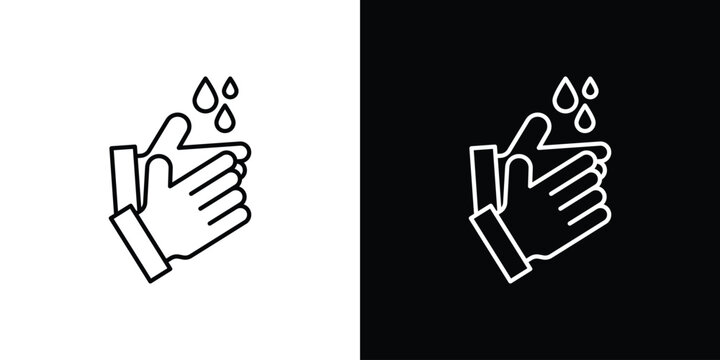 Handwashing icons Vector Logo Template Illustration Design