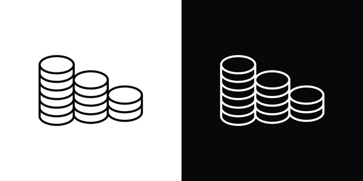 Money coin icons Vector Logo Template Illustration Design