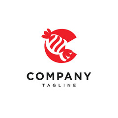 Letter C Candy Logo Icon Vector