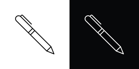 Obraz premium Pen icons Vector Logo Template Illustration Design
