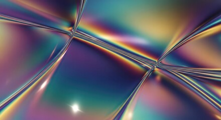 Colorful, abstract image with a rainbow-like effect