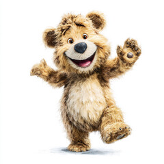 Quirky Teddy Bear Character