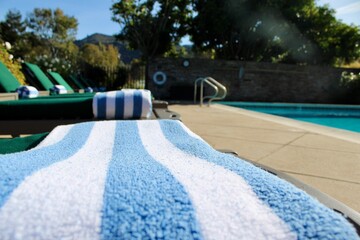 swimming pool in summer