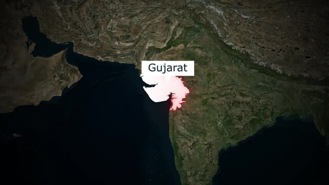 Explore Gujarat State India From Space A Visual Journey of Natural Wonders Geographical Beauty and Cultural Richness