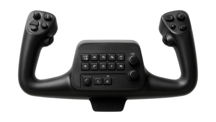 Dual yoke control system featuring built-in autopilot functions.