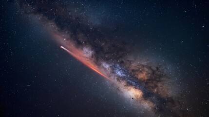 Fototapeta premium Night Sky Comet 3I