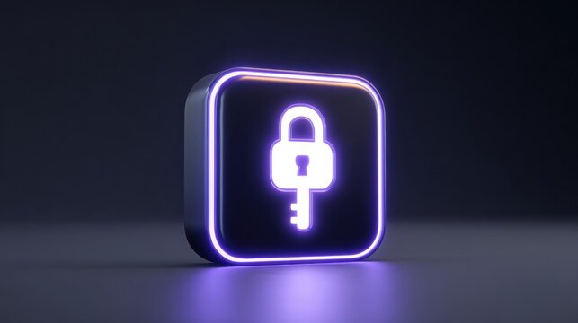 Secure API Keys Protected in Digital Token Vault Icon for Developer Security Theme in a Minimal User Interface Setting