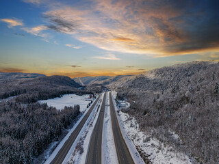 highway in the mountains