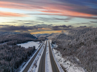 highway in the mountains