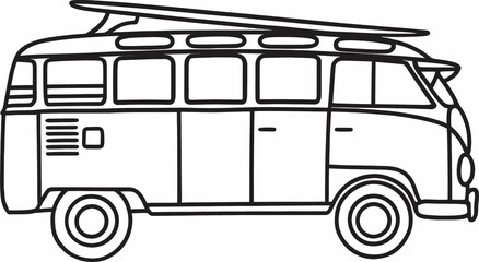 Minimalist Ocean Wave Line Art T-shirt Design