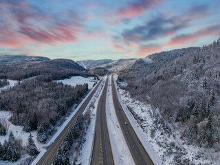 highway in the mountains