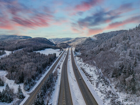 highway in the mountains