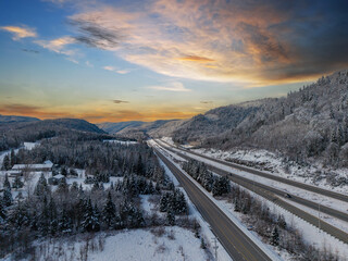 highway in the mountains