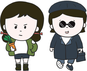 영화 캐릭터 일러스트