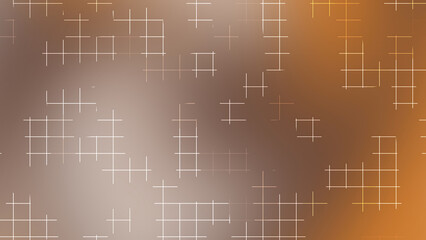 Orange Brown Gradient Abstract Grid Line Background with Soft Glow