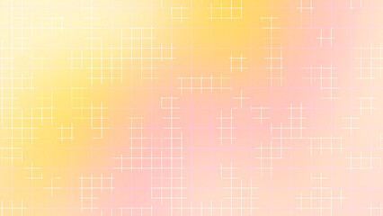 Yellow Pink Gradient Grid Background with Subtle Glow and Minimal Abstract Design
