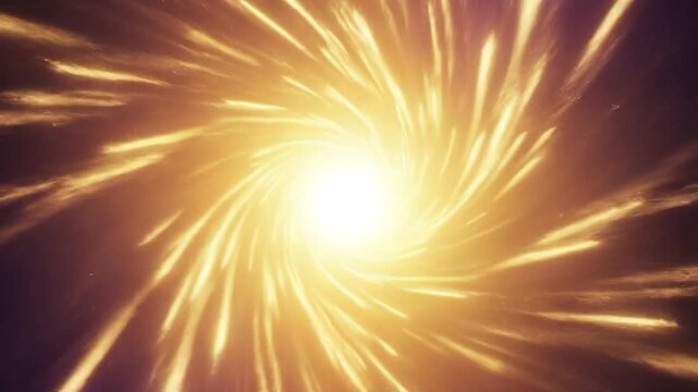 Abstract light speed wormhole animation, futuristic travel in hyper space concept