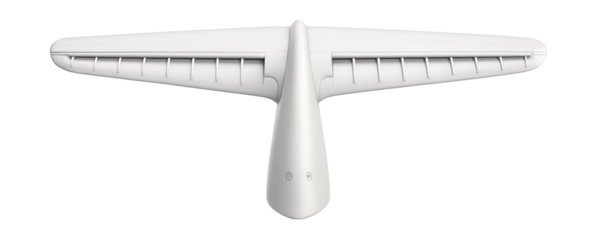 Horizontal stabilizer featuring leading-edge slats for enhanced airflow.