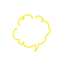 【Speech Bubble Icons】Cloud Style Speech Bubble Icon / 雲のような形のふきだしアイコン