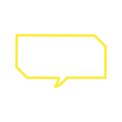 【Speech Bubble Icons】Wide Speech Bubble Outline / 横長スタイルのふきだし枠