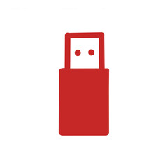 【Business Icons】USB Connector Icon / USBコネクタを示すアイコンイラスト	