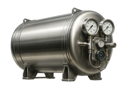 Reinforced liquid nitrogen tanker with pressure monitoring system.