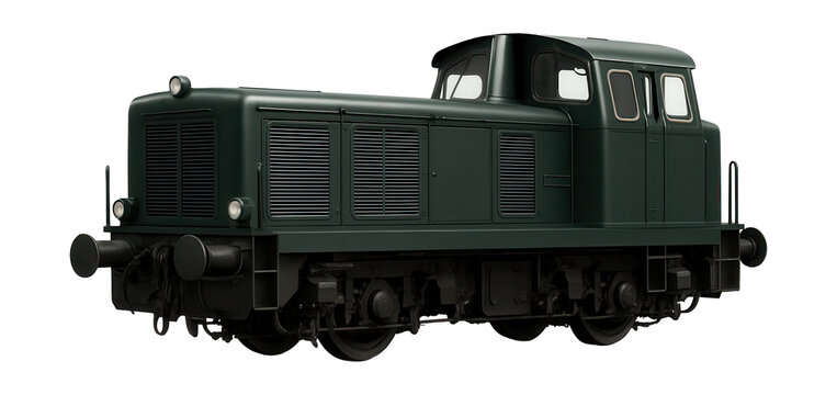 Dual-cab diesel shunter featuring symmetrical ends and noticeable side vents.