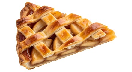 Slice of Lattice Apple Pie