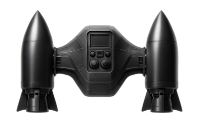 Dual-rocket pod platform with centralized control system.