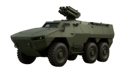 Modular armored infantry vehicle with a retractable smoke screen system.