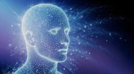 Mind of Innovation: An abstract portrayal of the human mind, showcasing the interconnectedness of thought, creativity, and the power of knowledge and potential.