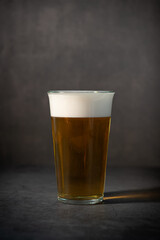 Refreshing Beer Pint on Dark Background