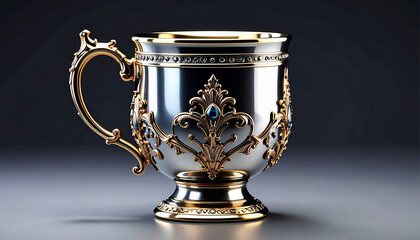 Antique silver cup.