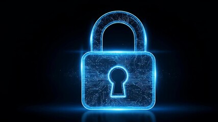 Safety security cybersecurity secure padlock concept cyber data cyber protection technology with security digital representing authentic visual style and cinematic detail. - Powered by Adobe