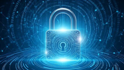 Code data connections for security binary with protection protection security digital network padlock and representing authentic visual style and cinematic detail. - Powered by Adobe
