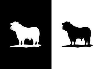 Bull Silhouette Duality in Black and White