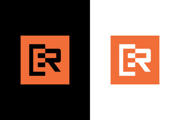 Modern ER Letter Logo Design