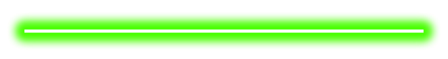 Glowing Neon Line Divider Set – green Light Streak Borders Isolated on White Background, Bright Decorative Laser Line Effect for Design, UI Elements and Modern Graphic Layouts