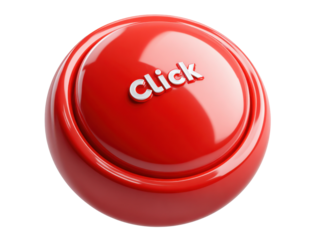 Red Click Button: An inviting red button with the word Click invites interaction, offering a direct call to action, its vibrant color and sleek design create a simple message