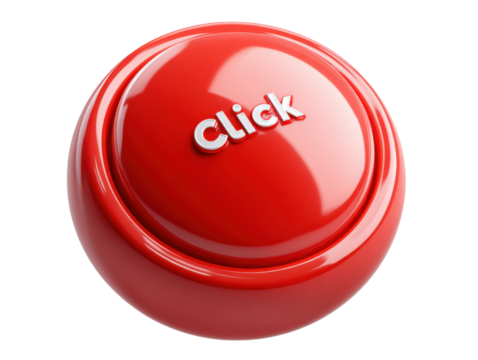 Red Click Button: An inviting red button with the word Click invites interaction, offering a direct call to action, its vibrant color and sleek design create a simple message